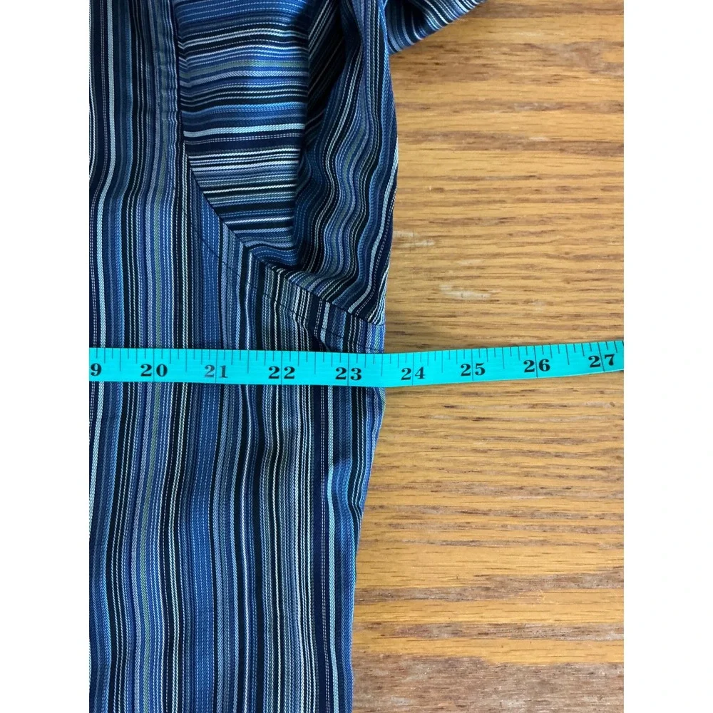 Banana Republic Button Up Men's Large Striped‎ Shirt Long Sleeve Dress